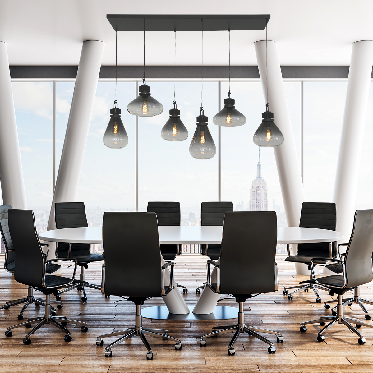 vanthoeftverlichting-led-voorburg-design-hanglamp-zwart-steinhauer