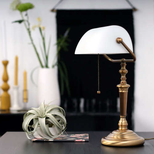 vanthoeftverlichting-voorburg-led-tafellamp-steinhauer-notarislamp-bureaulamp-brons-ancilla