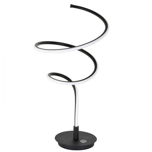 vanthoeftverlichting-voorburg-tafellamp-highlight-curl-led-staal-zwart-3stappen-dimbaar