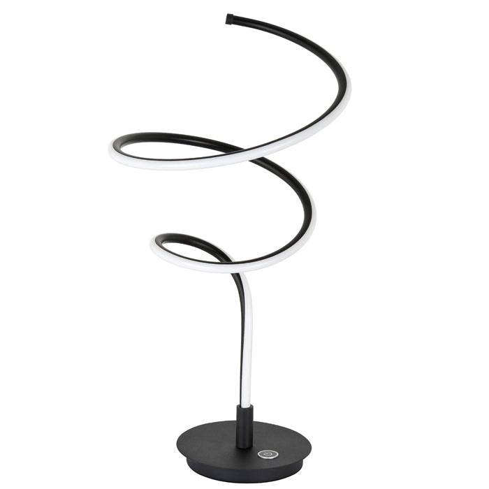 vanthoeftverlichting-voorburg-tafellamp-highlight-curl-led-staal-zwart-3stappen-dimbaar