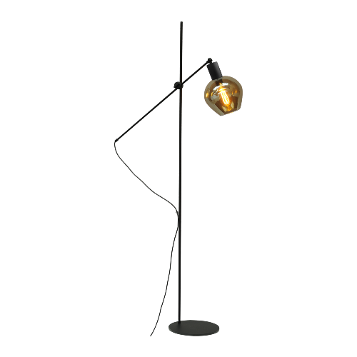 vanthoeftverlichting-voorburg-vloerlamp-masterlight-bounty-goud-zwart-smoke