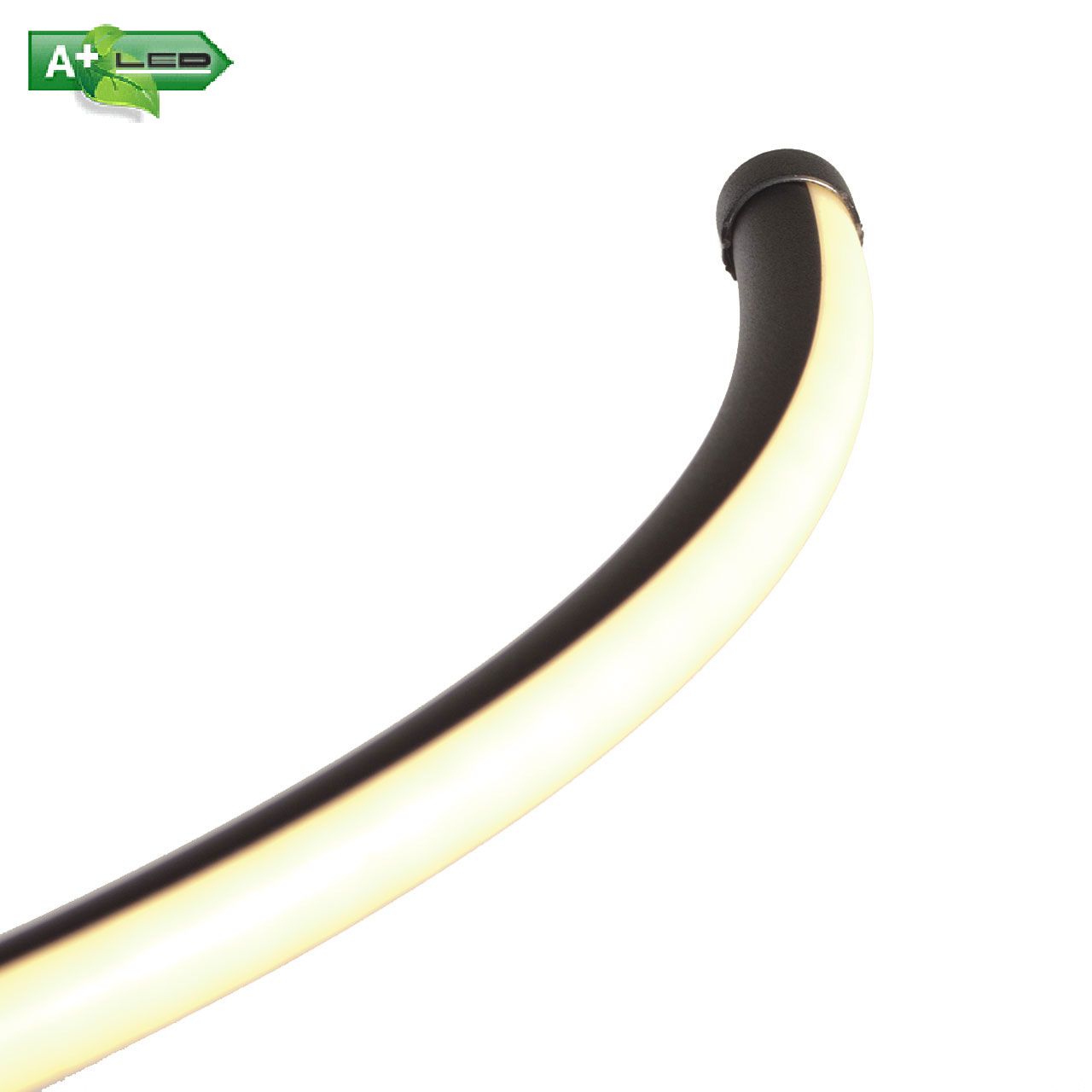 vanthoeftverlichting-voorburg-tafellamp-highlight-curl-led-staal-zwart-3stappen-dimbaar