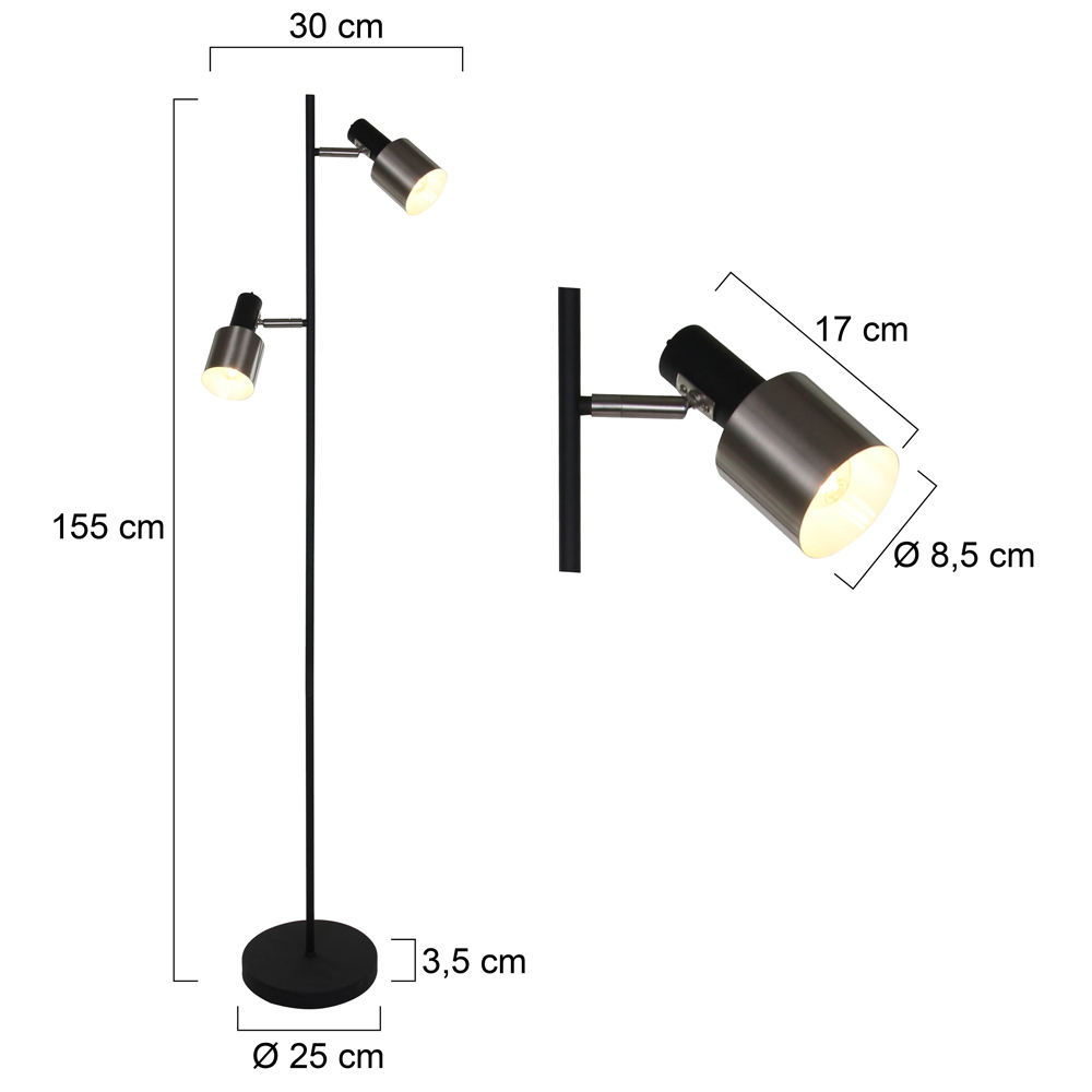 vanthoeftverlichting-voorburg-led-leeslamp-steinhauer-anne-fjorgard-staal-zwart