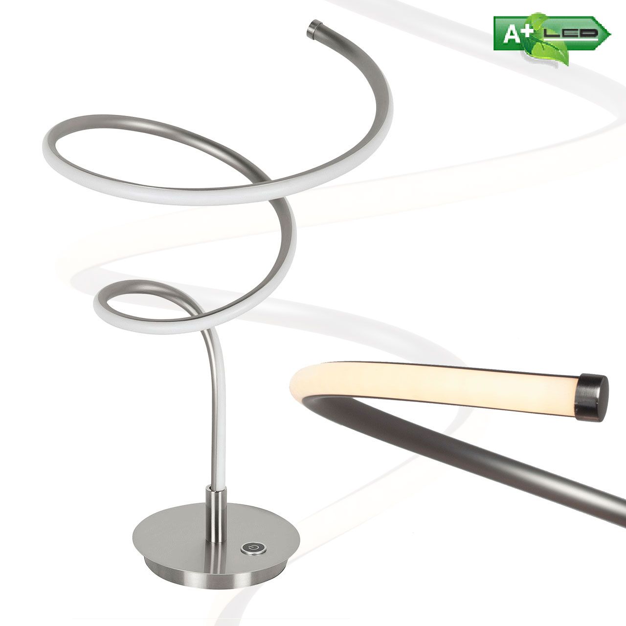 vanthoeftverlichting-voorburg-tafellamp-highlight-curl-led-staal-zwart-3stappen-dimbaar vanthoeftverlichting-voorburg-tafellamp-highlight-curl-led-staal-zwart-3stappen-dimbaar