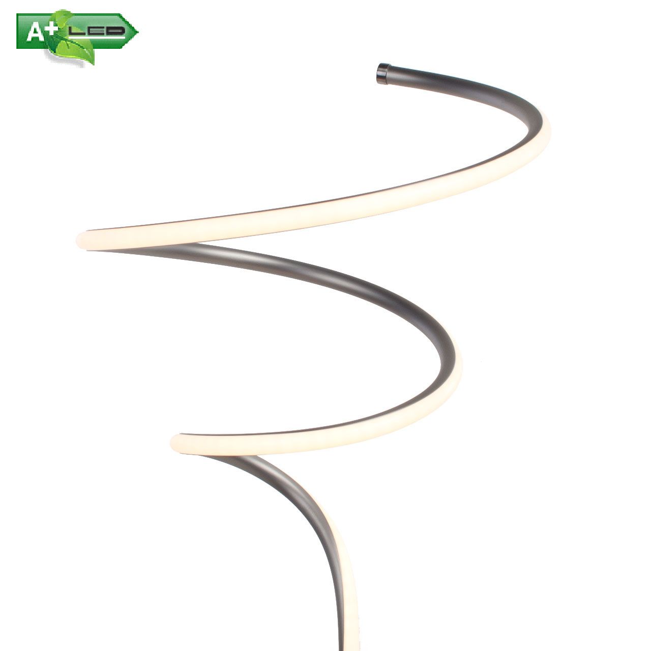 vanthoeftverlichting-voorburg-tafellamp-highlight-curl-led-staal-zwart-3stappen-dimbaar