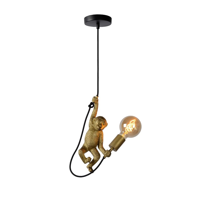 vanthoeftverlichting-voorburg-lucide-chimp-aap-hanglamp-led-goud
