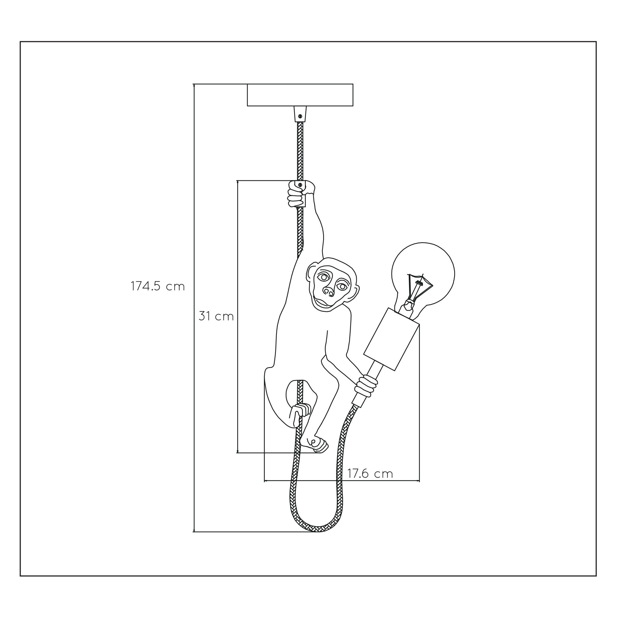 vanthoeftverlichting-voorburg-lucide-chimp-aap-hanglamp-led-goud