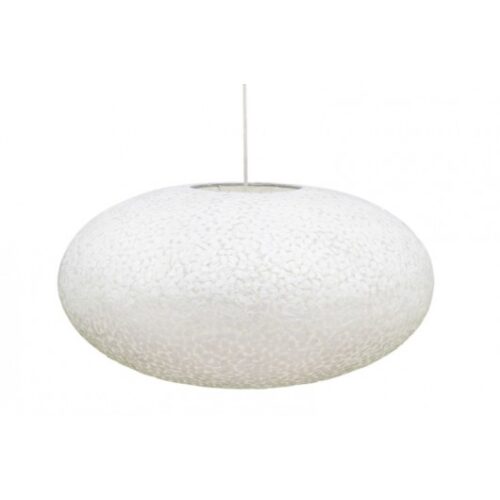 vanthoeftverlichting-voorburg-villaflor-hanglamp-ufo-wangi-white-schelp