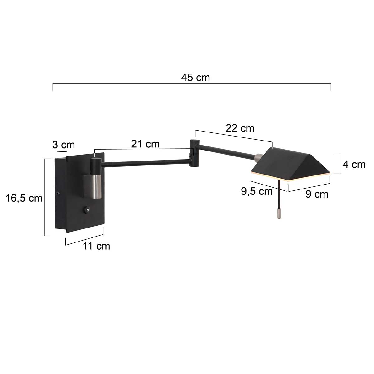 vanthoeftverlichting-voorburg-steinhauer-wandlamp-retina-dimtowarm-led